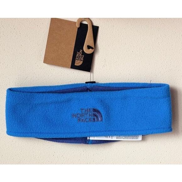 The North Face Kids Glacier Reversible Headband NWT Small Light Blue Gray Cozy - Picture 4 of 9